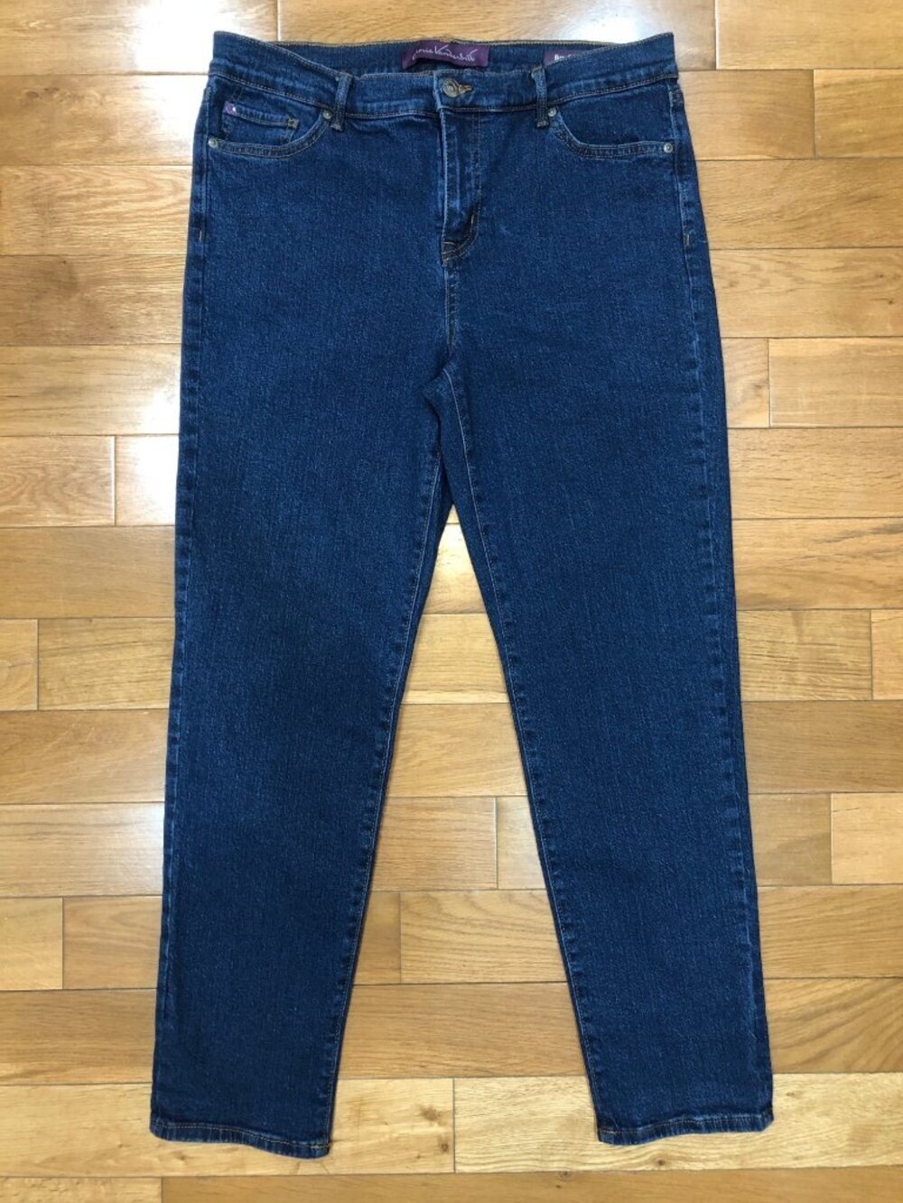 Gloria Vanderbilt Boyfriend Classic High Rise Straight Leg Blue Jeans Size 8